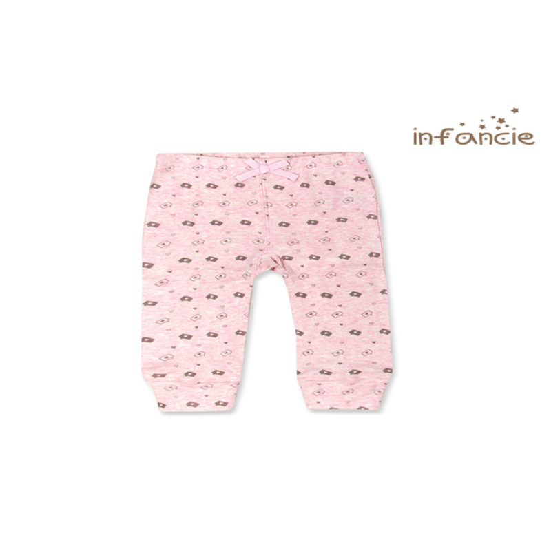 Infancie Baby Short Sleeves Bodysuit Set of 2 Pcs (100% Cotton) Grey / Pink